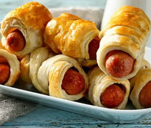Spiral Sausage Puff Pastry