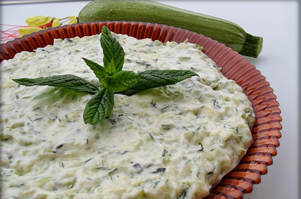 Refreshing Zucchini Salad with Yogurt Recipe | Intrecipes
