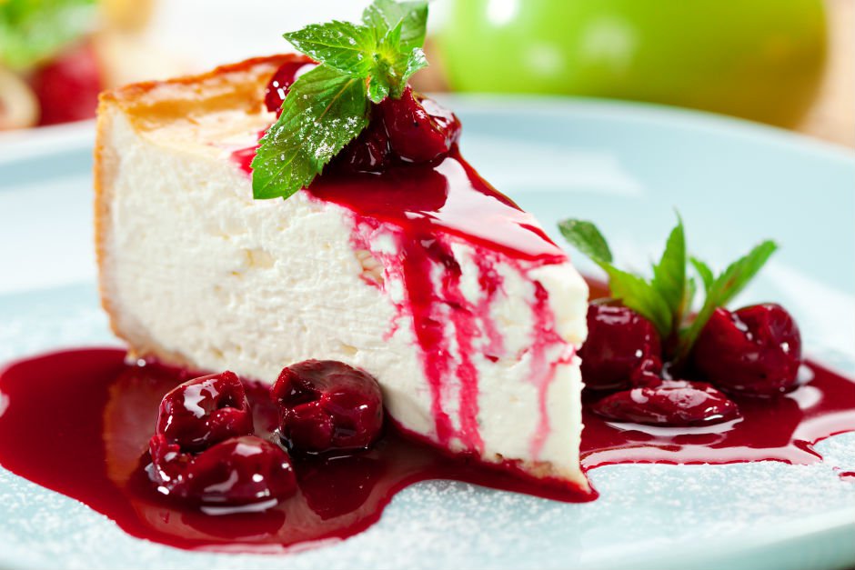 Sour Cherry Topped Cheesecake Recipe - A Decadent Fusion of Tangy and Sweet Flavors | Intrecipes