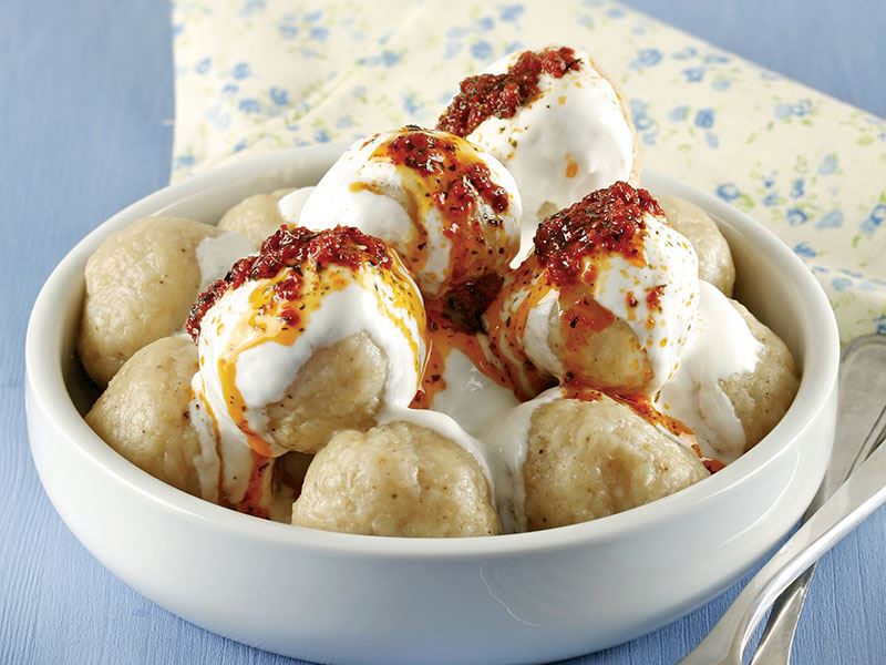 Flavorful Bulgur Balls with Yogurt Recipe | Intrecipes
