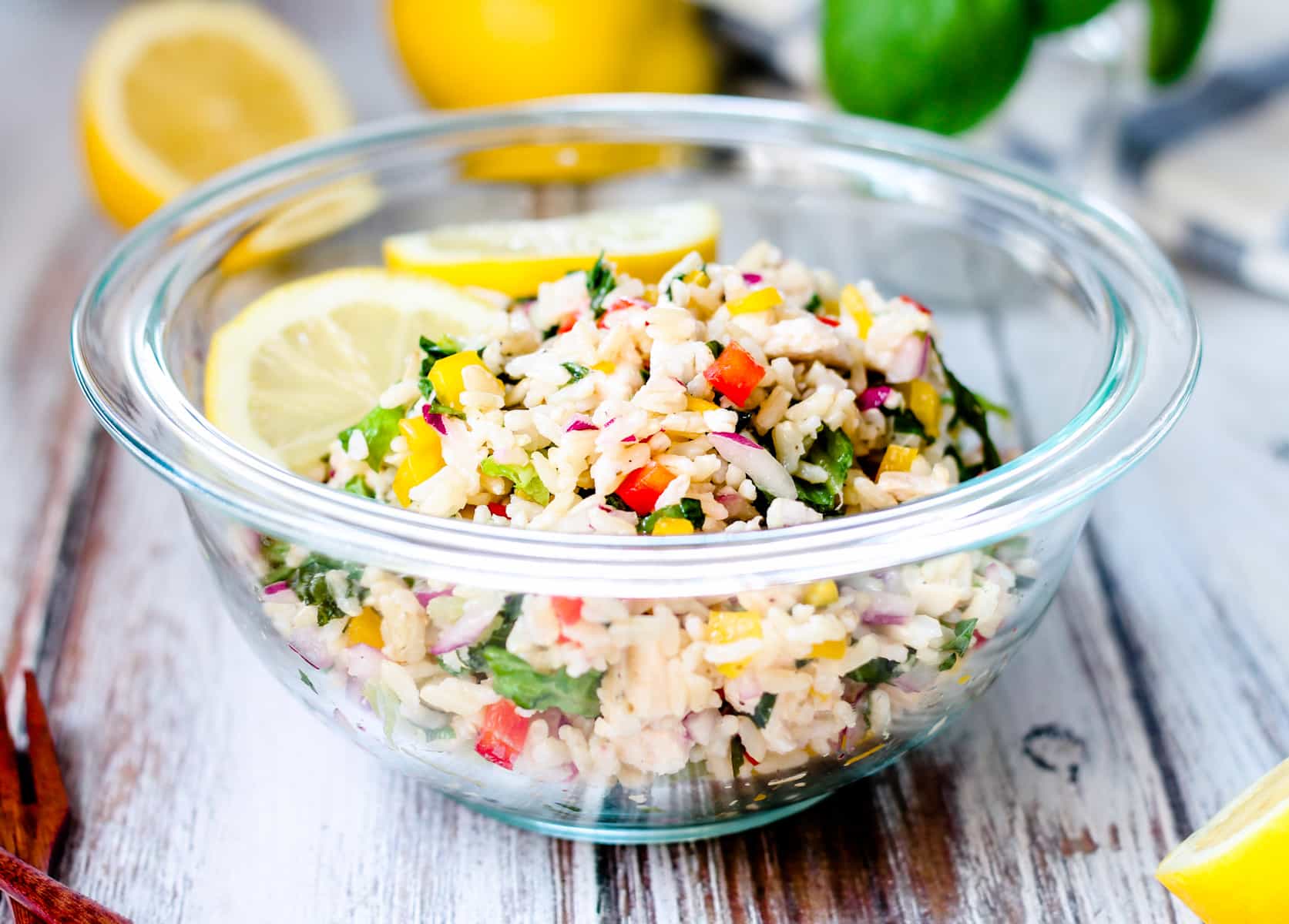 Light and Flavorful Chicken Rice Salad: A Healthy Meal Prep Recipe | Intrecipes
