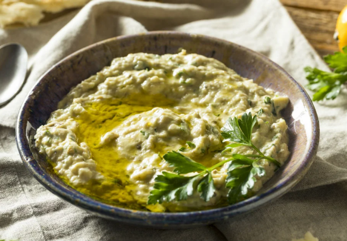 Tahini Eggplant Salad