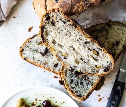 Green Olive and Walnut Grain Bread Recipe