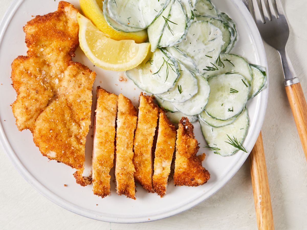Crispy and Golden Chicken Schnitzel Recipe - A Classic Comfort Food Favorite | Intrecipes