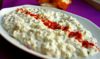 Eggplant salad with yogurt dressing: a delightful combination of flavors and textures.