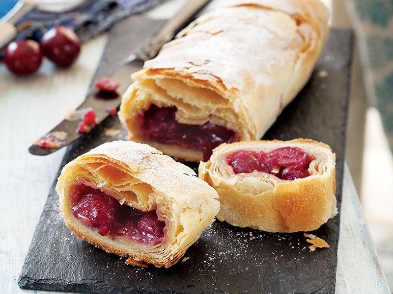 Irresistible Cherry Strudel Recipe | Intrecipes
