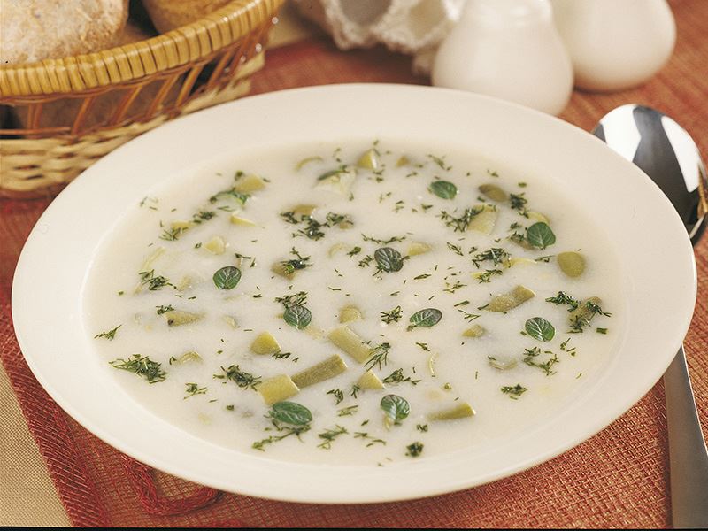 Yogurt and Fava Bean Soup Recipe - A Delightful Twist - Yoğurtlu Bakla Çorbası | Intrecipes