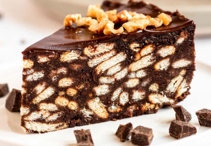 Biscuit cake recipe: a delightful and easy-to-make dessert with layers of biscuits and creamy filling.