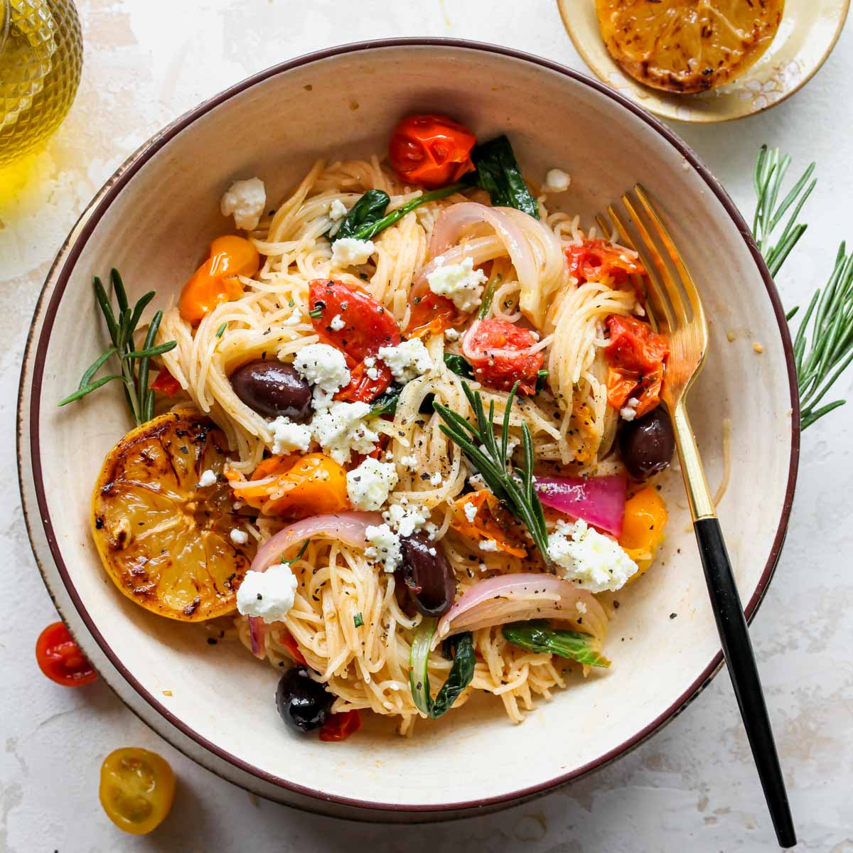 Mediterranean Marvel: Sun-Kissed Mediterranean Pasta | Intrecipes